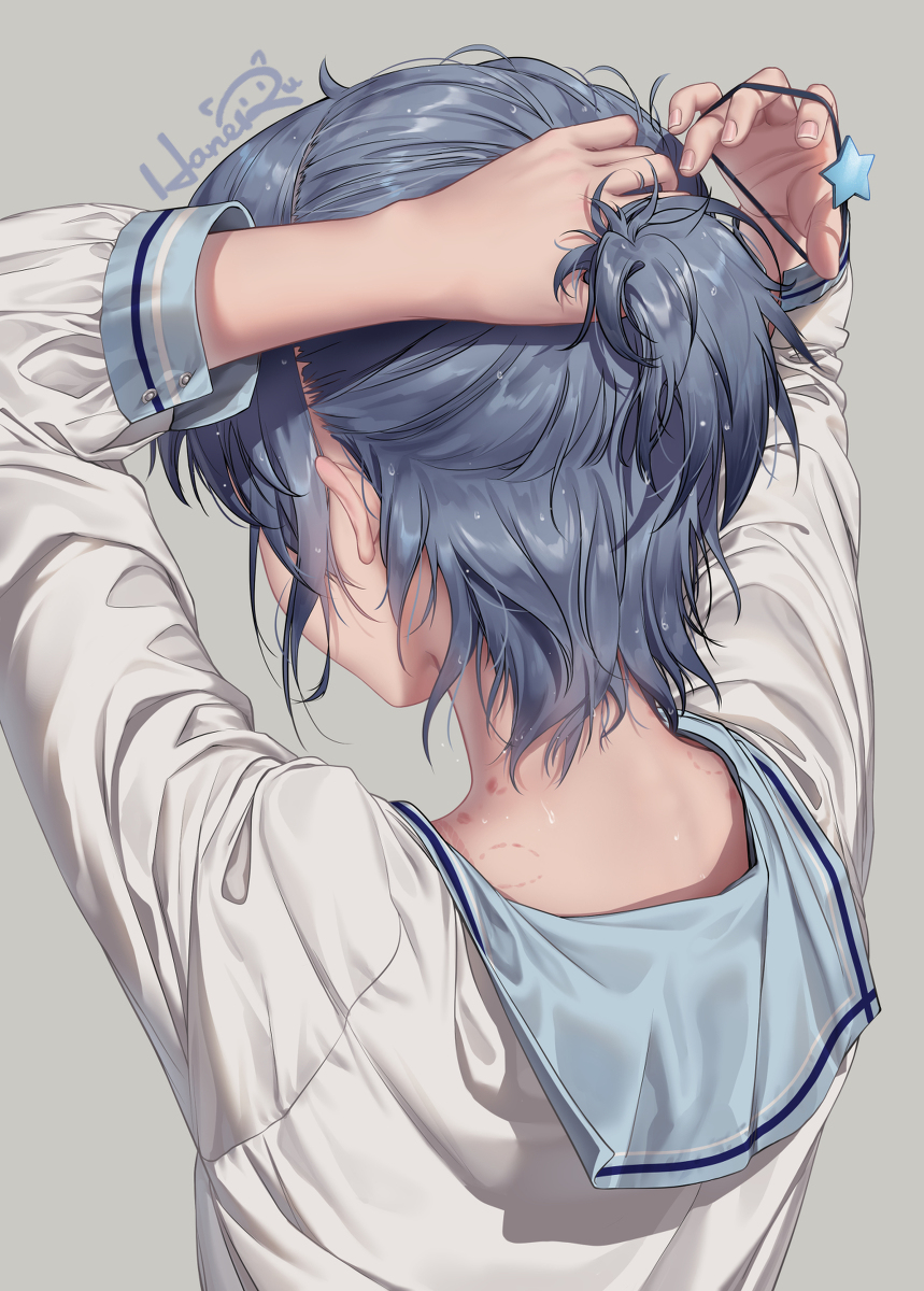 This is a pixiv picture whose title is 痕迹.