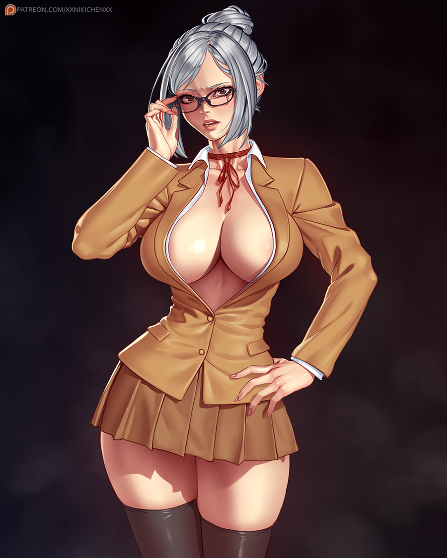 This is a pixiv picture whose title is Shiraki Meiko.