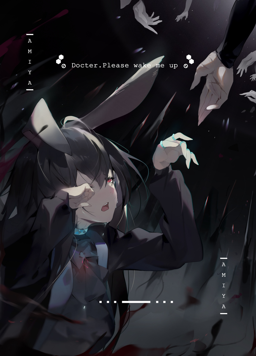 This is a pixiv picture whose title is Amiya.