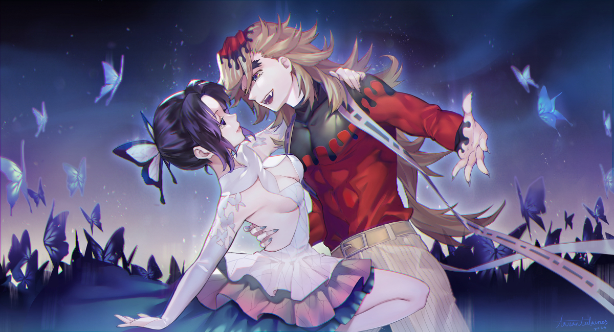 This is a pixiv picture whose title is Duet Dance 蝶之雙人舞.