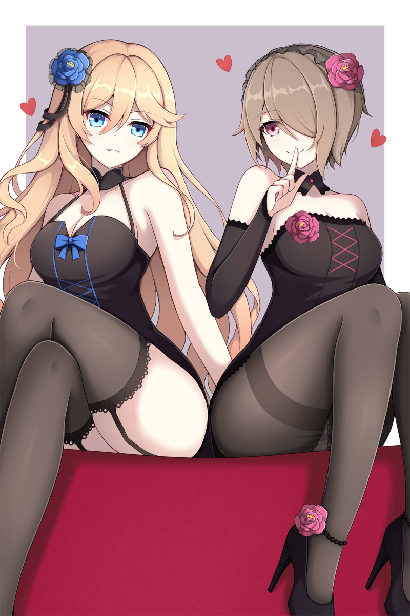 This is a pixiv picture whose title is 幽兰黛尔&丽塔.