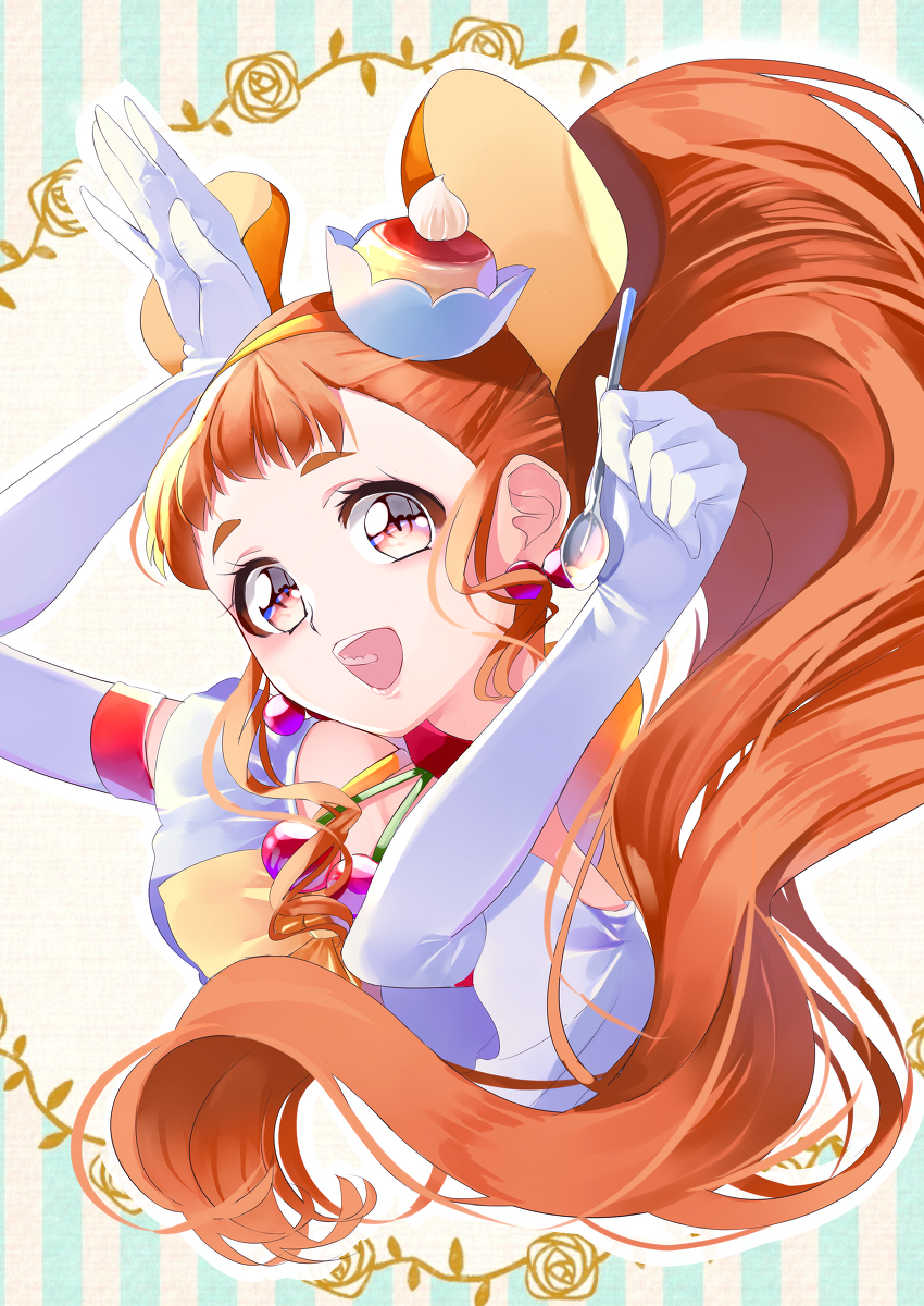 This is a pixiv picture whose title is プリンの日のキュアカスタード.