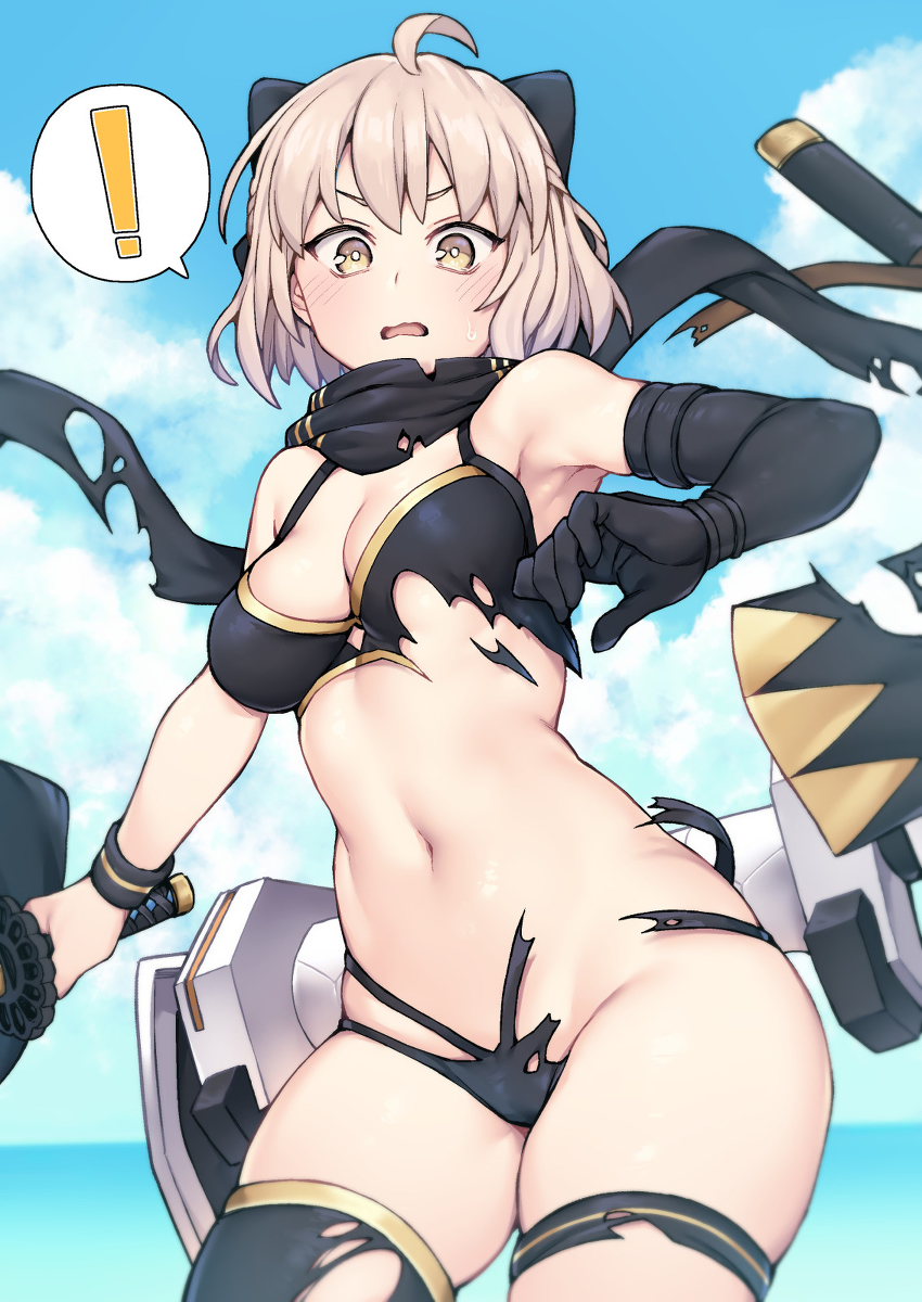 This is a pixiv picture whose title is やられ沖田さん.