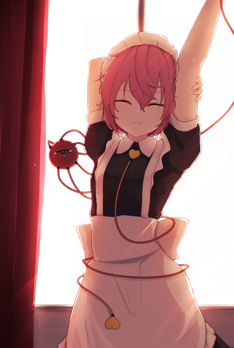 This is a pixiv picture whose title is 朝です.