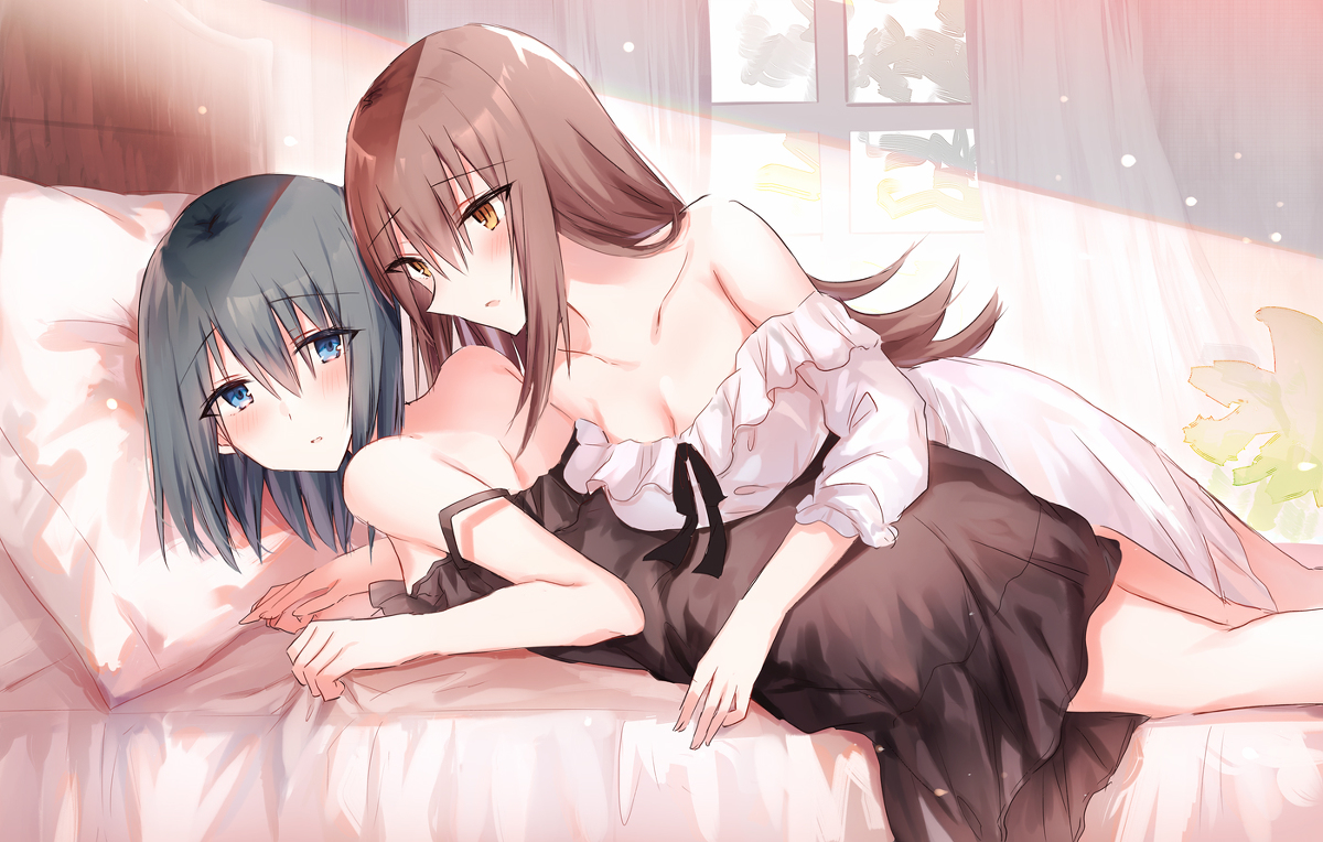 This is a pixiv picture whose title is 百合とか.