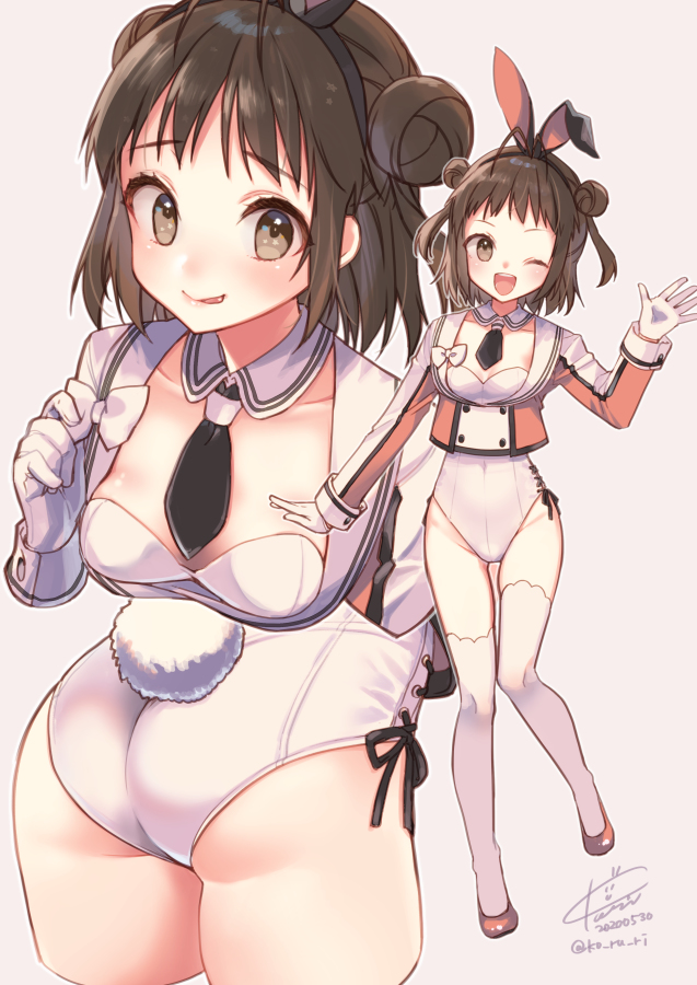 This is a pixiv picture whose title is バニ那珂ちゃん.