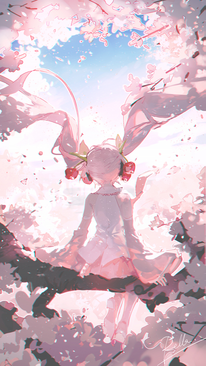 This is a pixiv picture whose title is 桜.