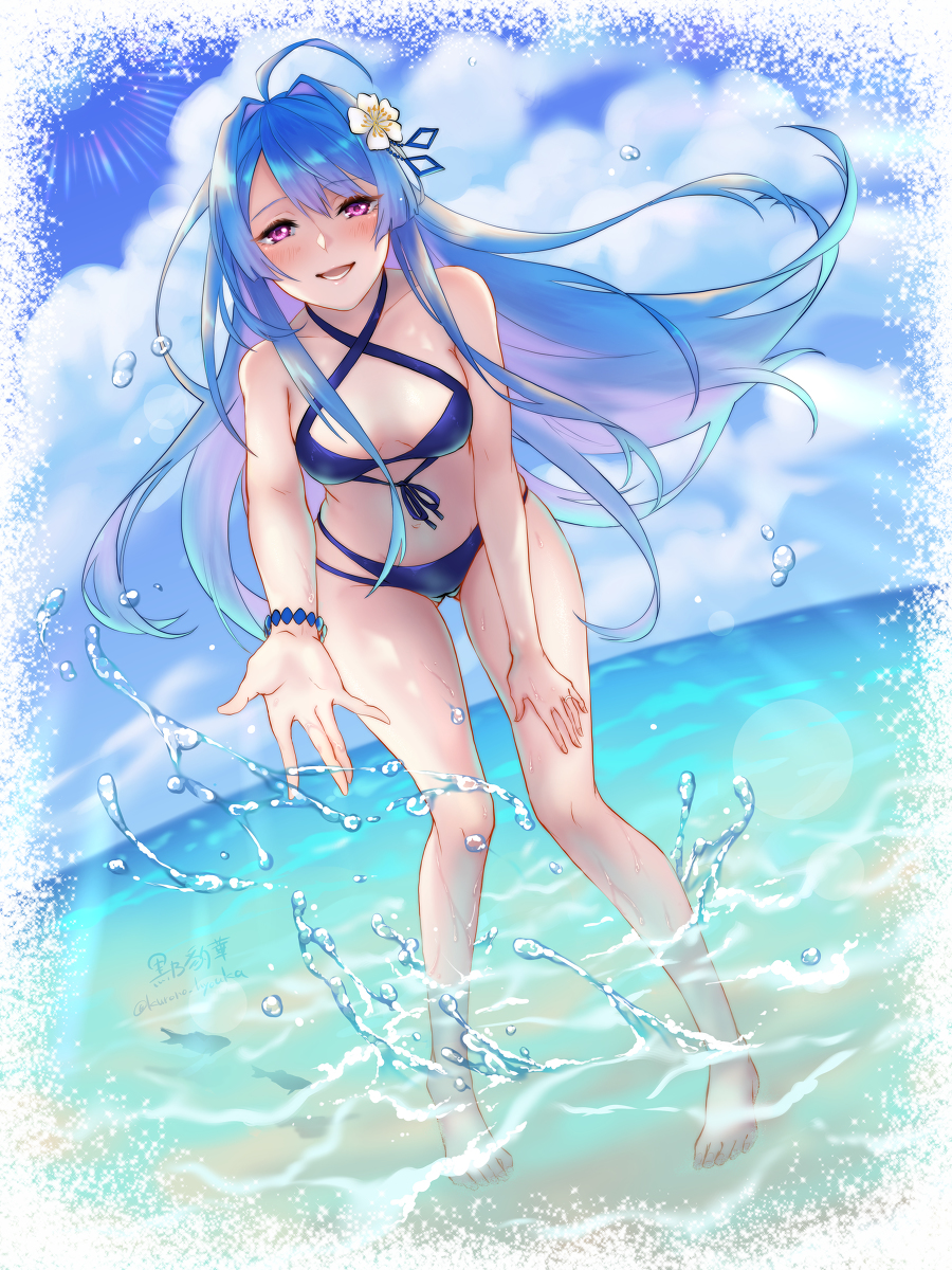 This is a pixiv picture whose title is 妄想水着ヘレナちゃん２💙.