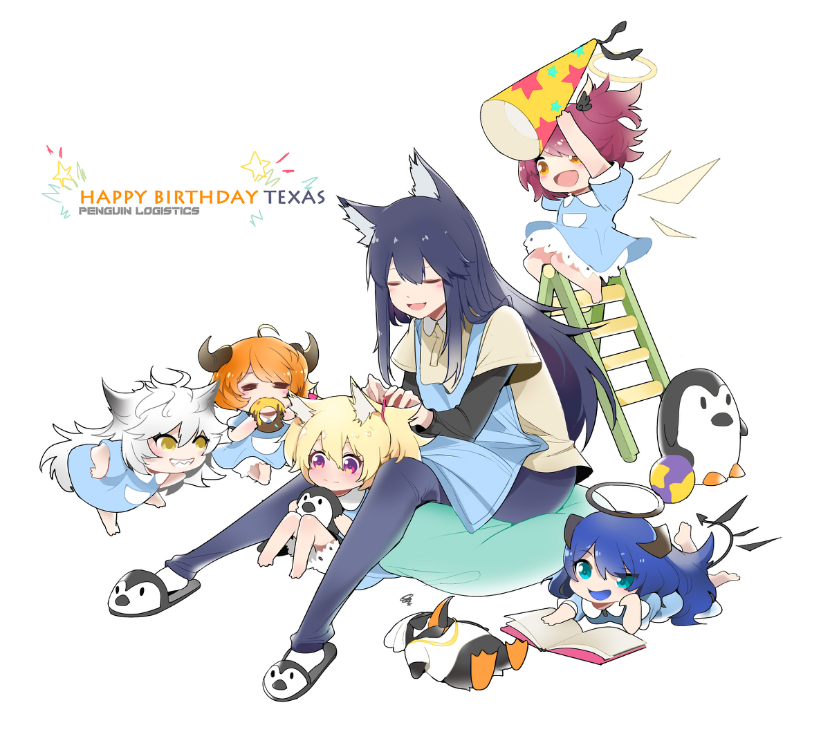 This is a pixiv picture whose title is 生日快乐德克萨斯.