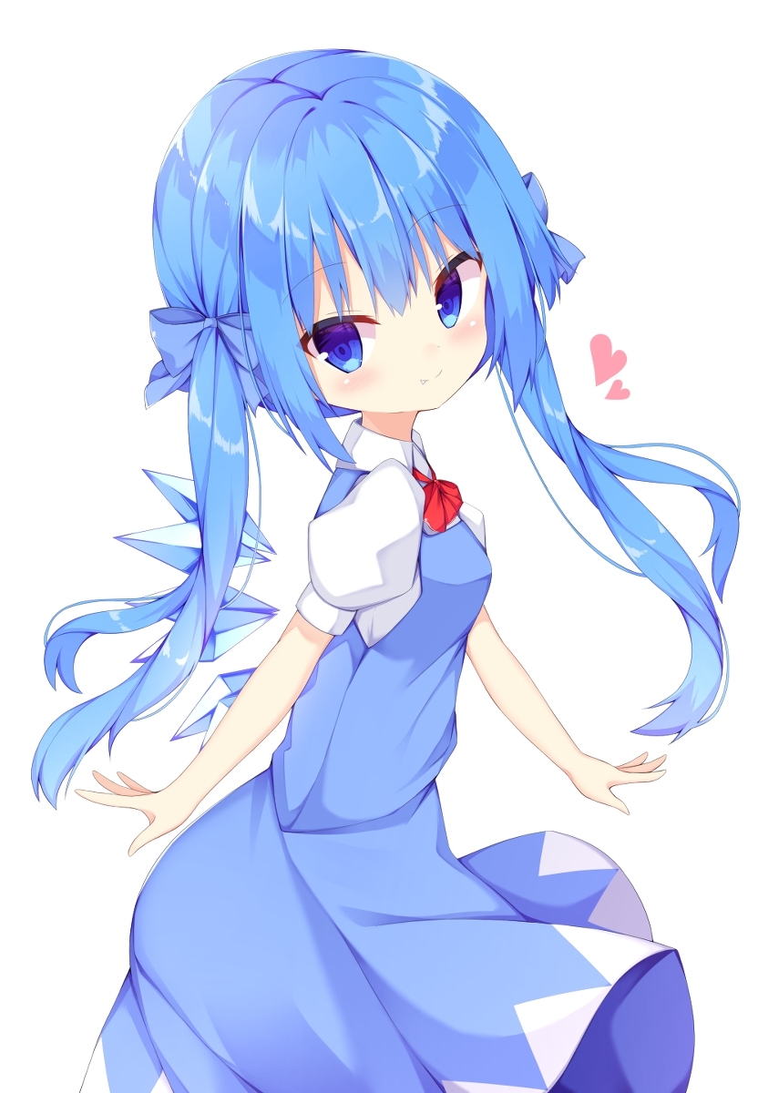 This is a pixiv picture whose title is ツインテールチルノちゃん.