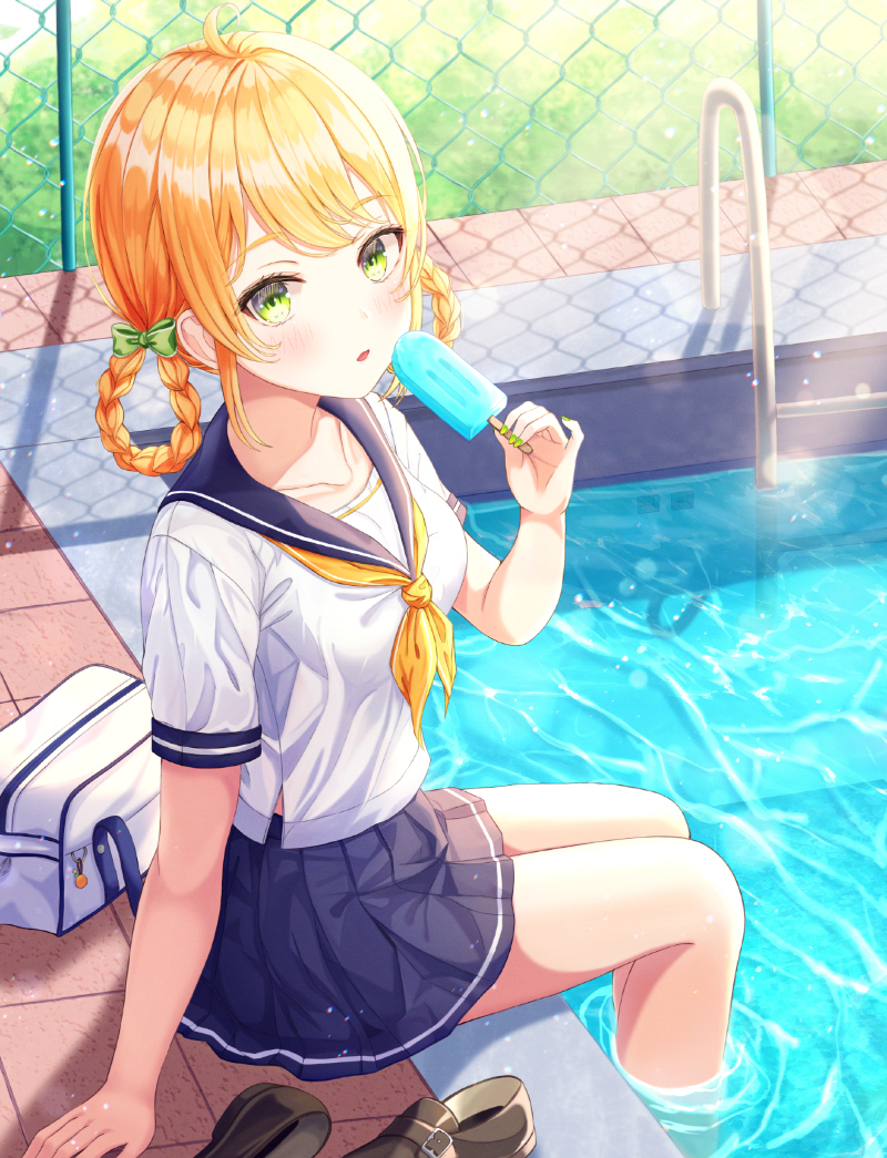 This is a pixiv picture whose title is 夏.