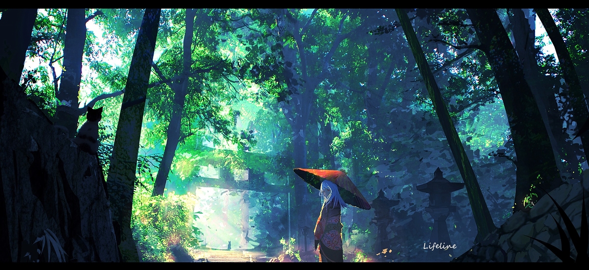 This is a pixiv picture whose title is 隐寺妖踪.