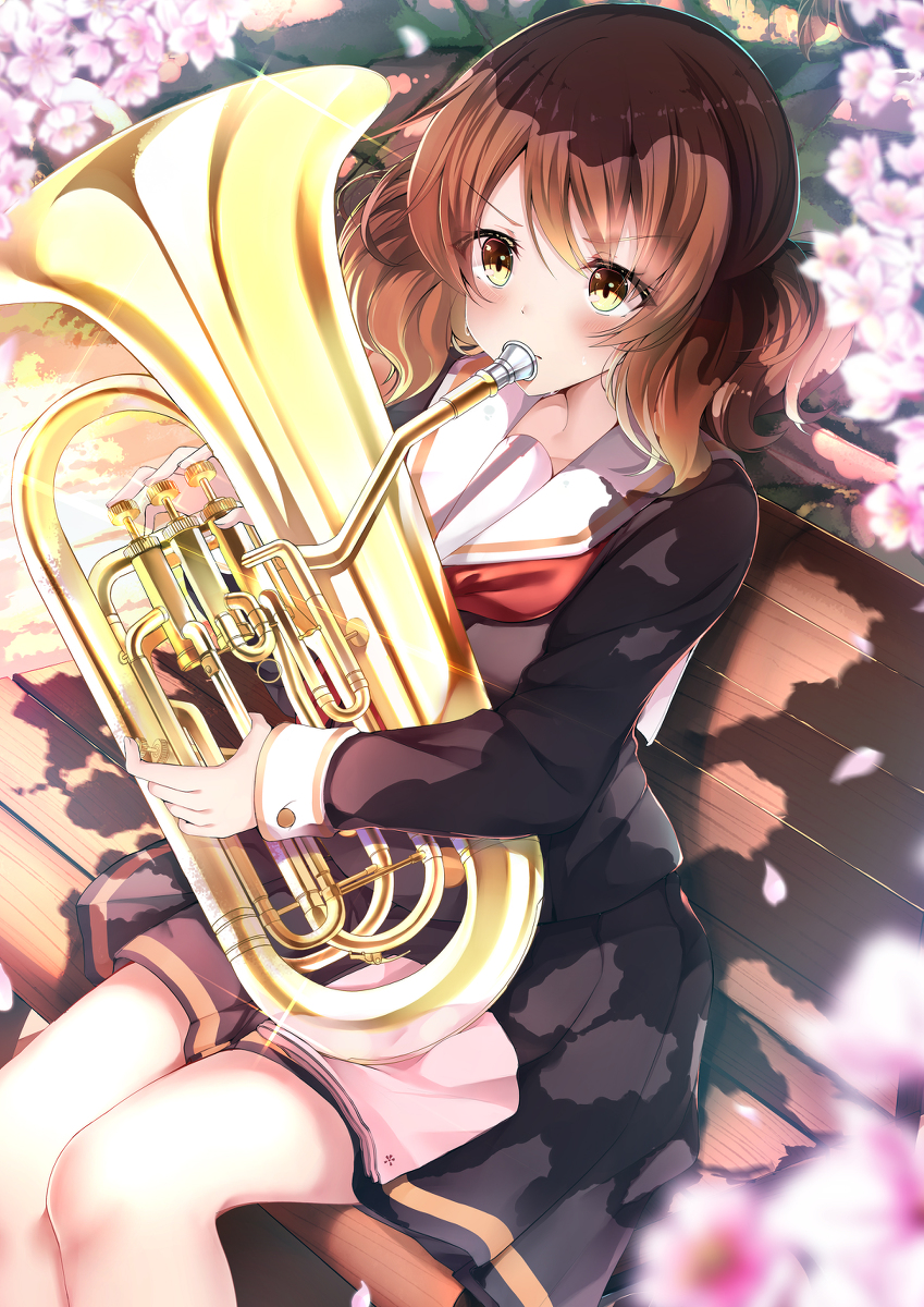 This is a pixiv picture whose title is 「うまくなりたい」.