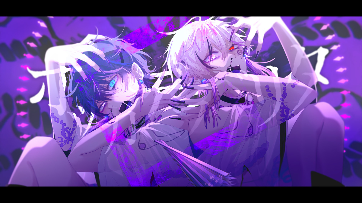 This is a pixiv picture whose title is ボッカデラベリタ / そらる＆まふまふ.