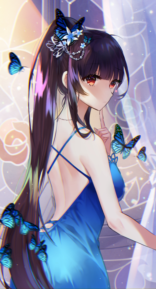 This is a pixiv picture whose title is 阿賀野🦋.