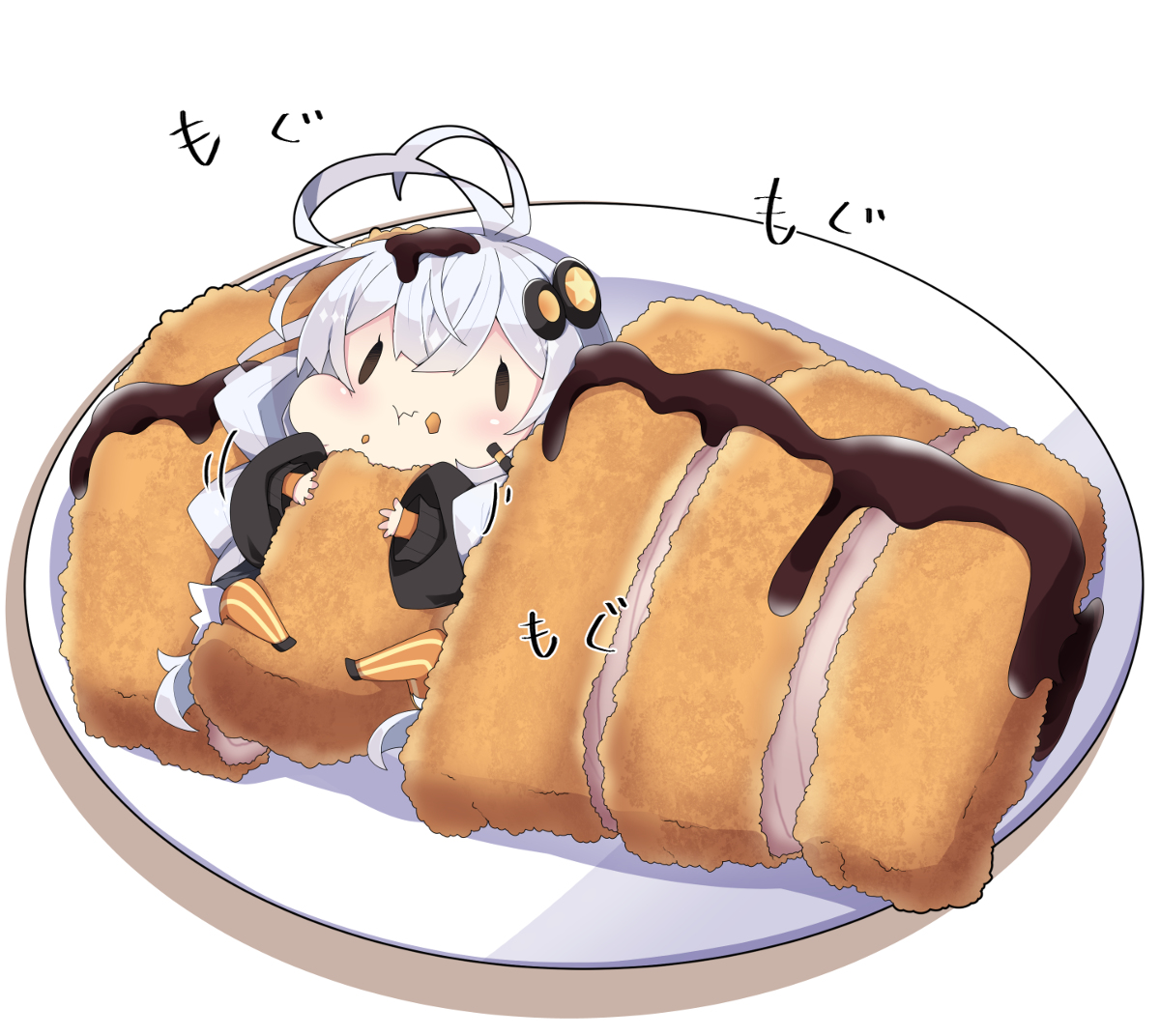 This is a pixiv picture whose title is トンカツあかり。.