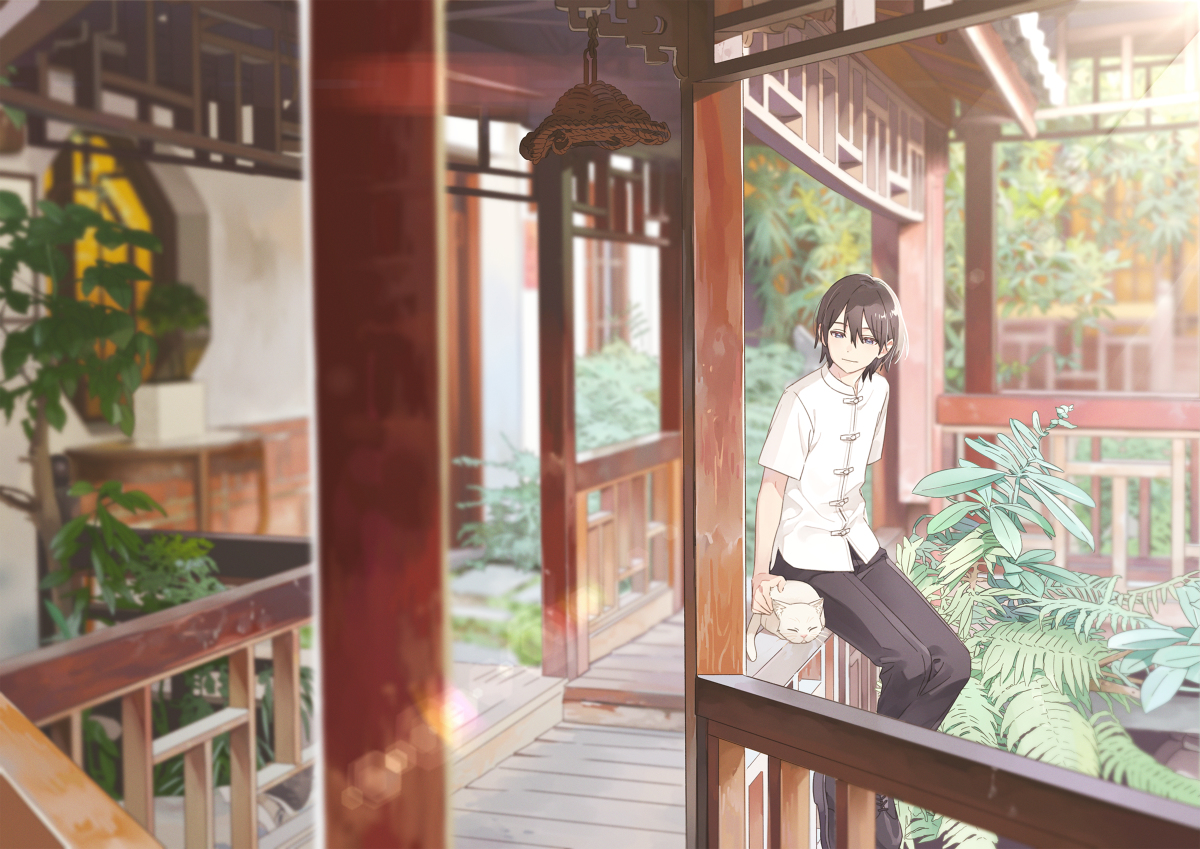 This is a pixiv picture whose title is 誰のものでもない猫.