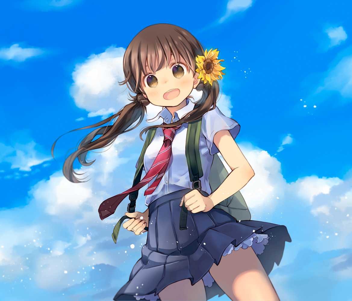 This is a pixiv picture whose title is 青空をしょって。.