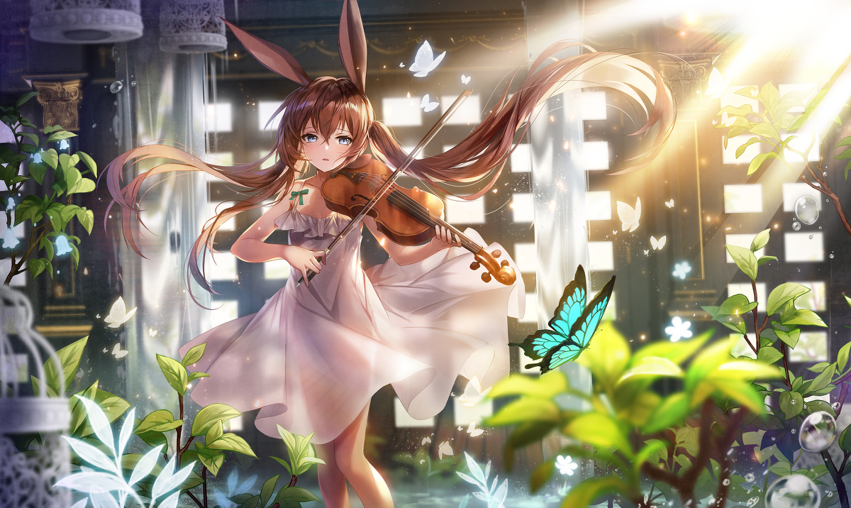 This is a pixiv picture whose title is 旋律.