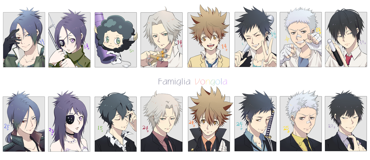 This is a pixiv picture whose title is Famiglia Vongola.