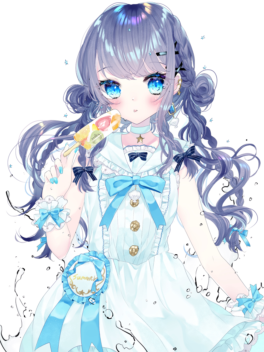 This is a pixiv picture whose title is 暑いね.