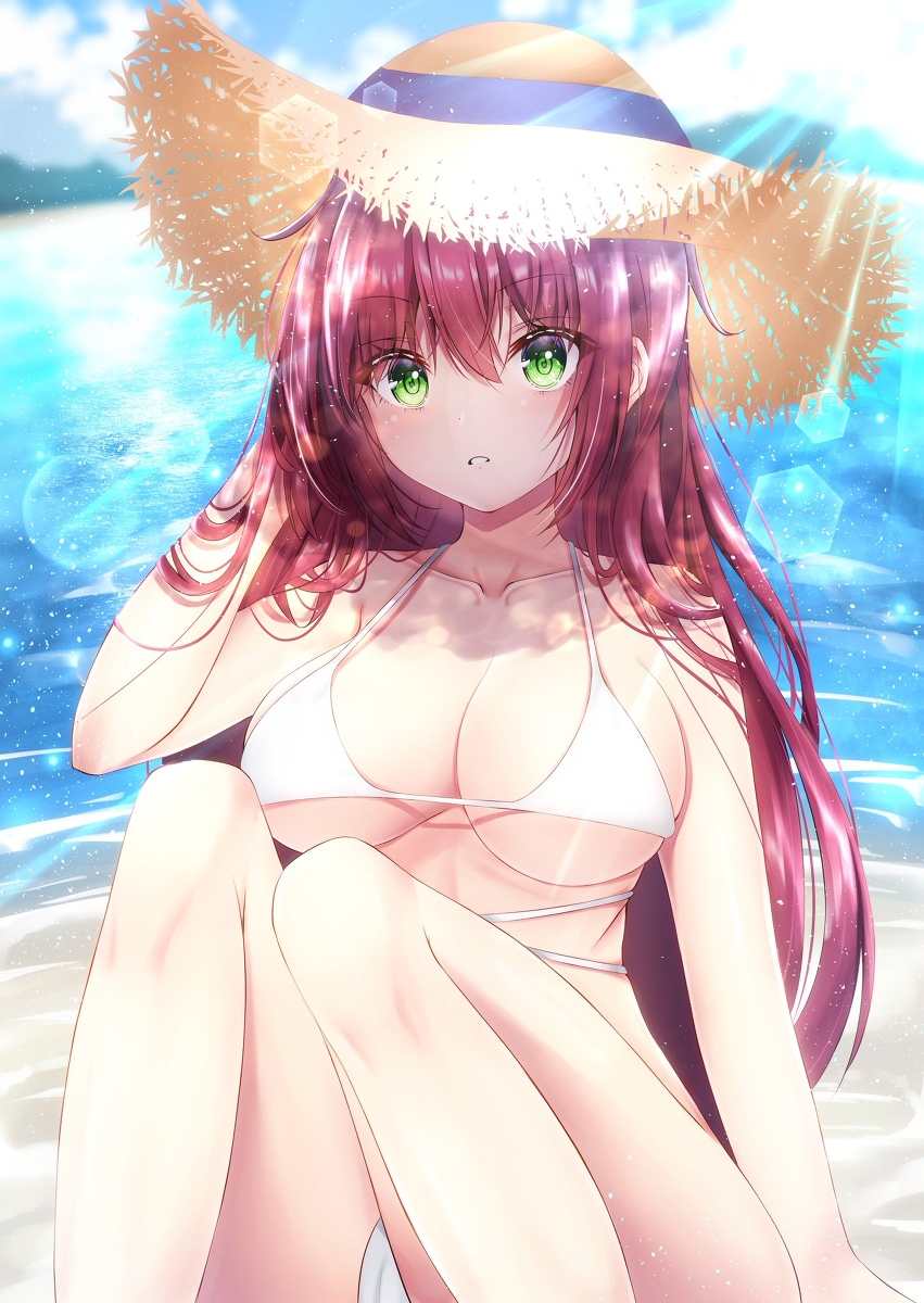 This is a pixiv picture whose title is アズールレーン シュルクーフ 水着.