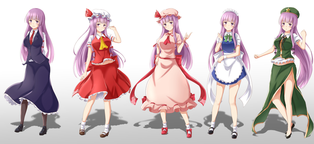This is a pixiv picture whose title is 紅魔館コス.
