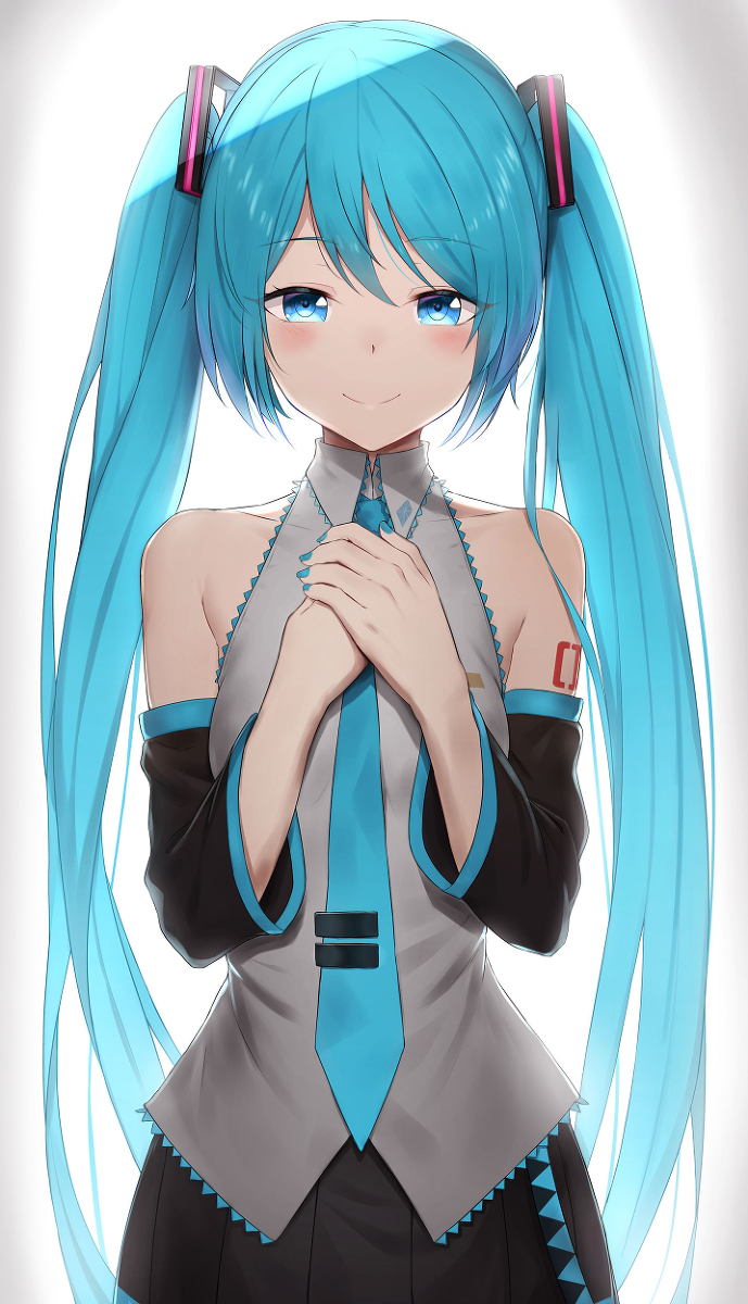 This is a pixiv picture whose title is miku.