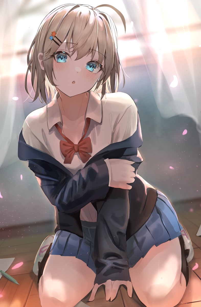 This is a pixiv picture whose title is 放課後.