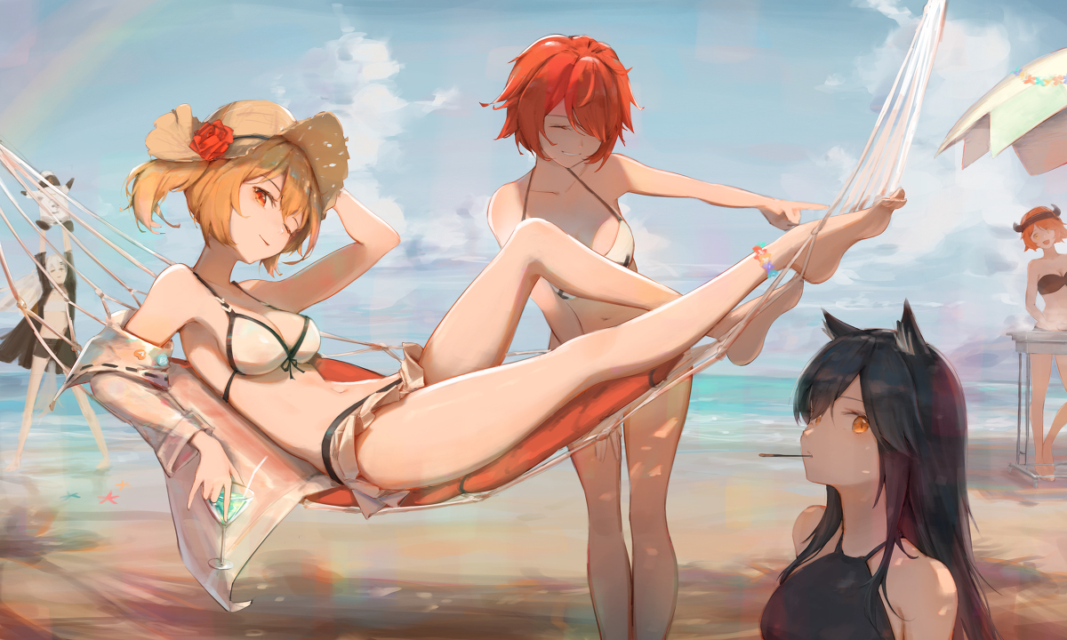 This is a pixiv picture whose title is 夏天了，去海边！.