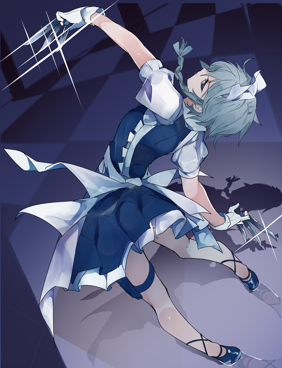 This is a pixiv picture whose title is 背後を取れば勝てる.