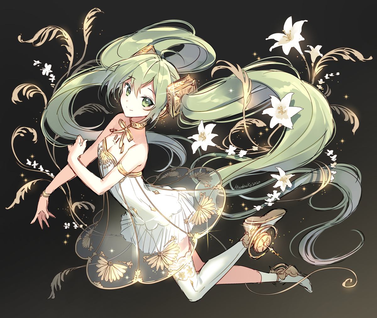 This is a pixiv picture whose title is 初音ミクシンフォニー2020.