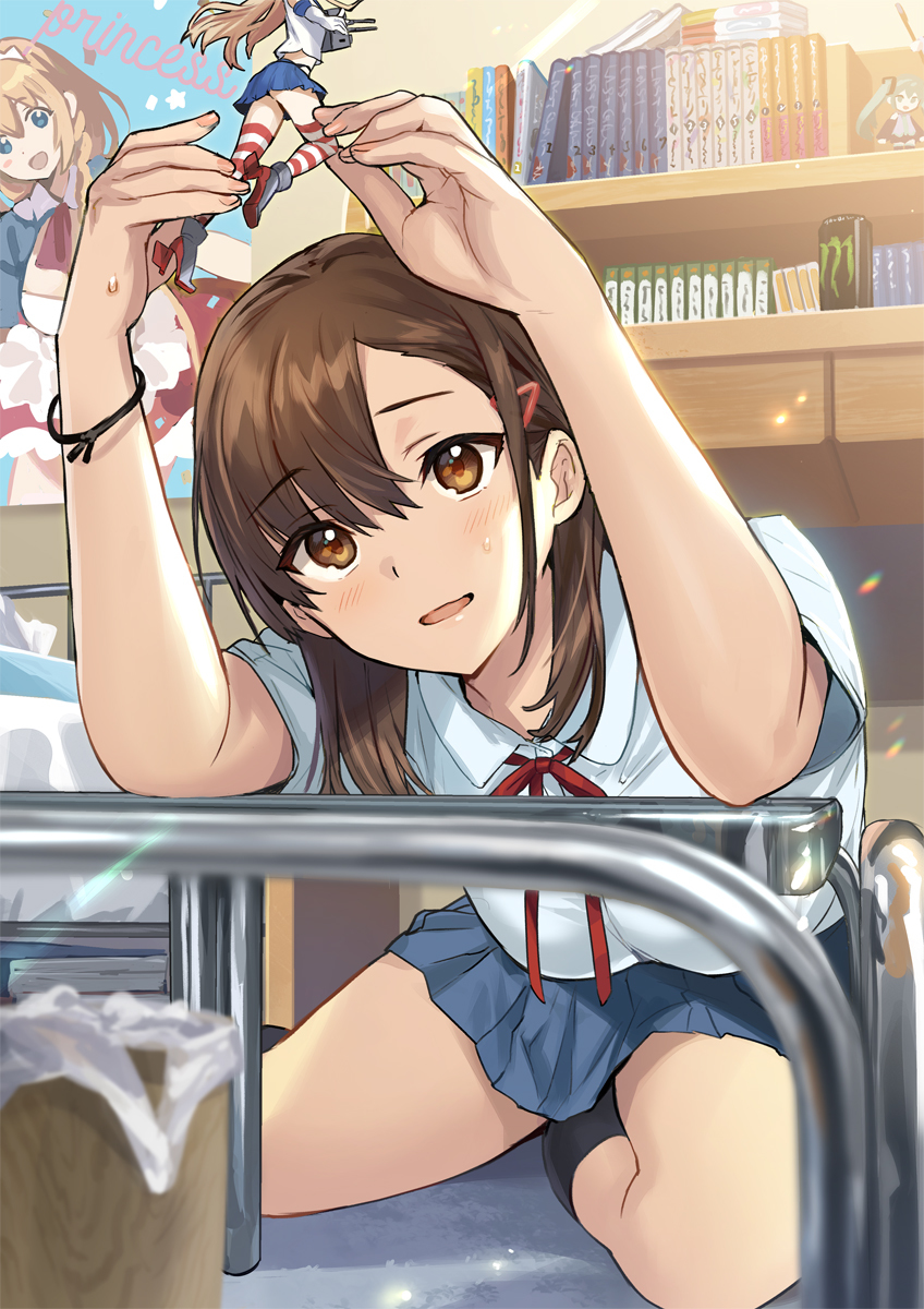 This is a pixiv picture whose title is 兄の部屋に忍び込む妹.