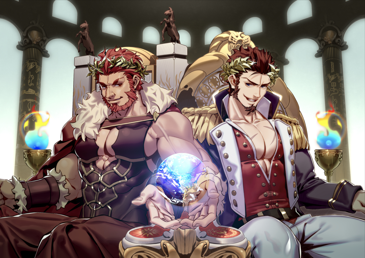 This is a pixiv picture whose title is 二人の皇帝.