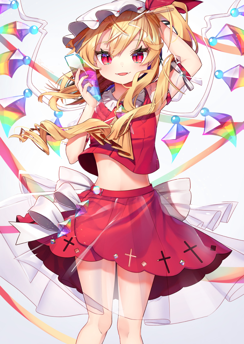 This is a pixiv picture whose title is レインボーフローライト×透明×フランドール.