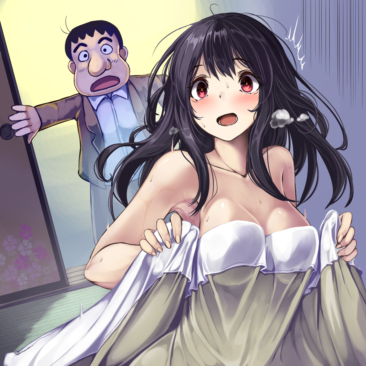 This is a pixiv picture whose title is 連ちゃんママ.