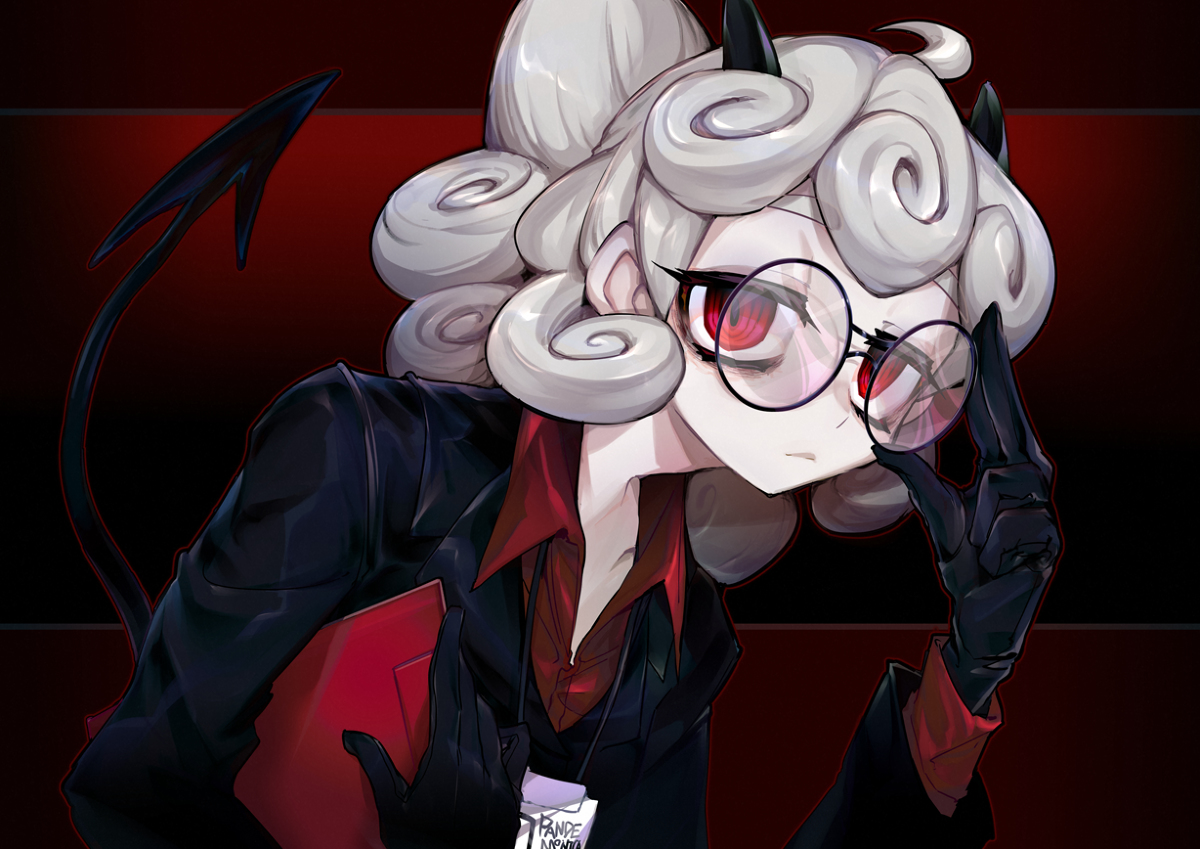 This is a pixiv picture whose title is 困憊悪魔のパンデモニカ.