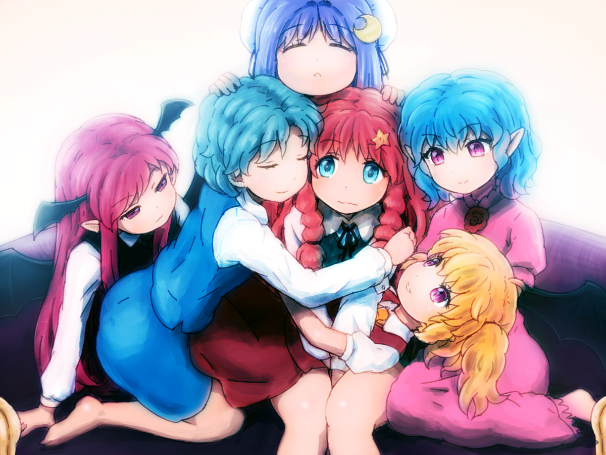 This is a pixiv picture whose title is 紅魔館ｓ.