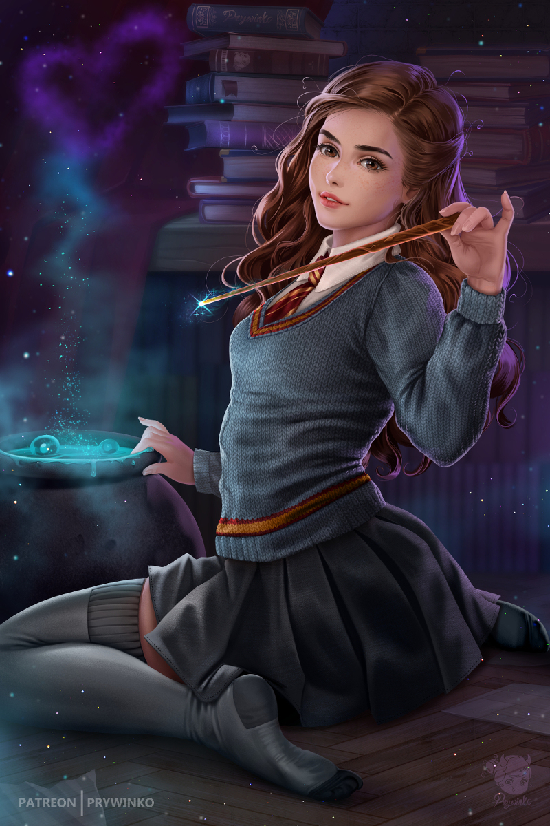This is a pixiv picture whose title is Hermione Granger (Harry Potter).