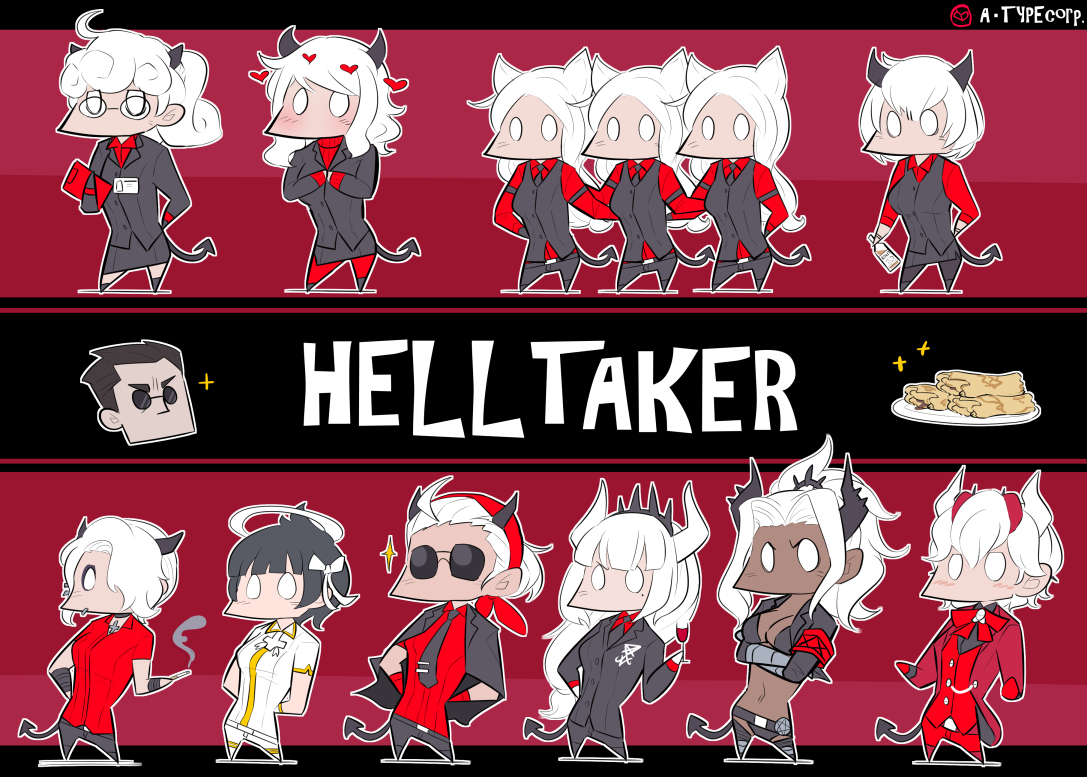 This is a pixiv picture whose title is HELLTAKER.