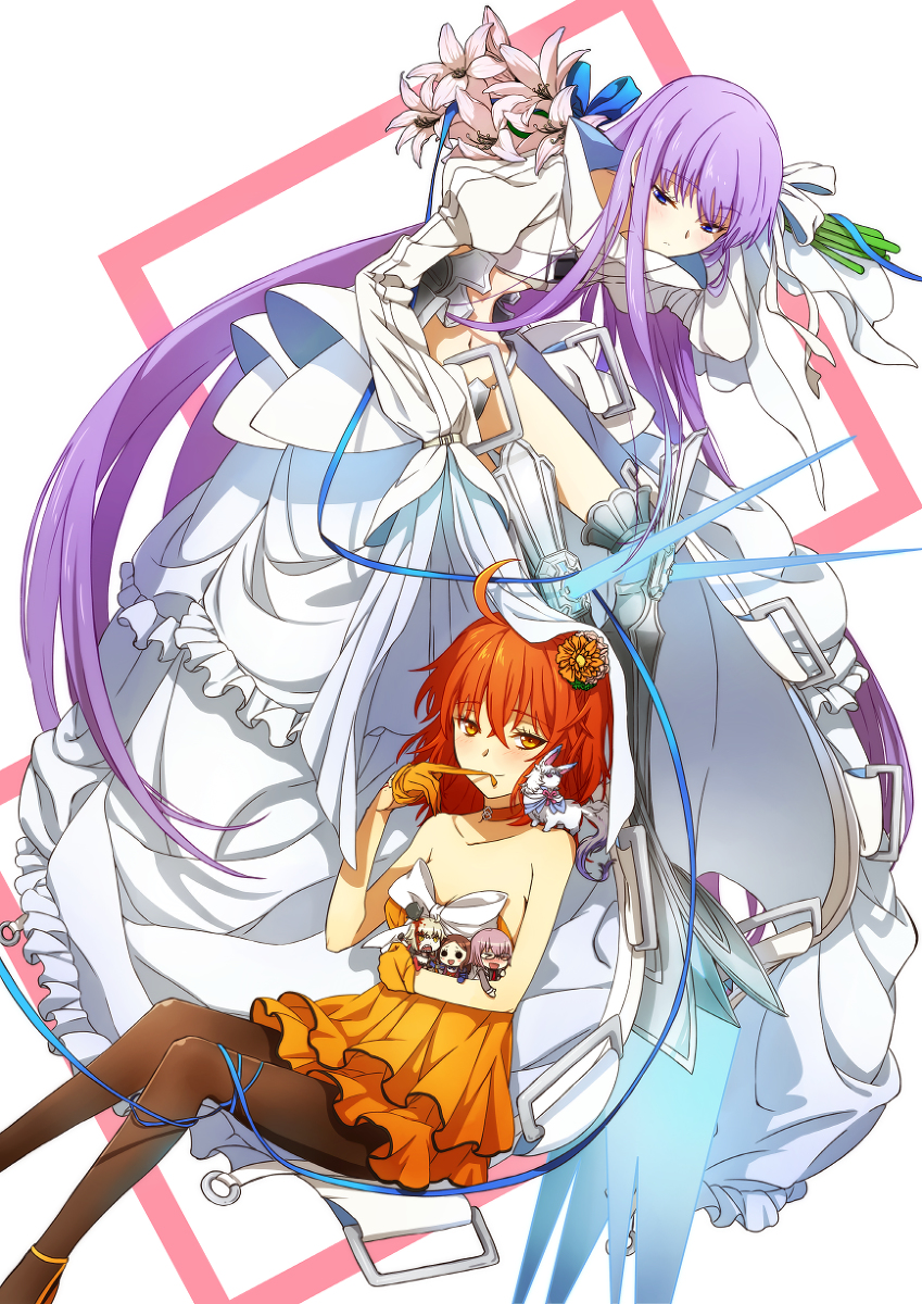 This is a pixiv picture whose title is 花嫁.