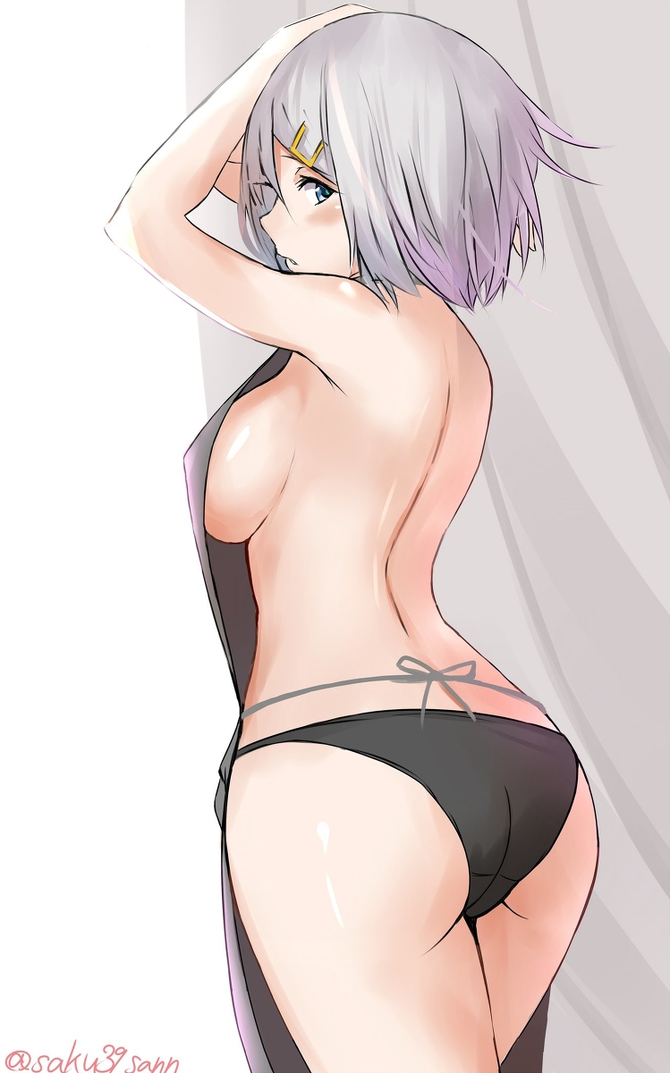 This is a pixiv picture whose title is 横乳風.