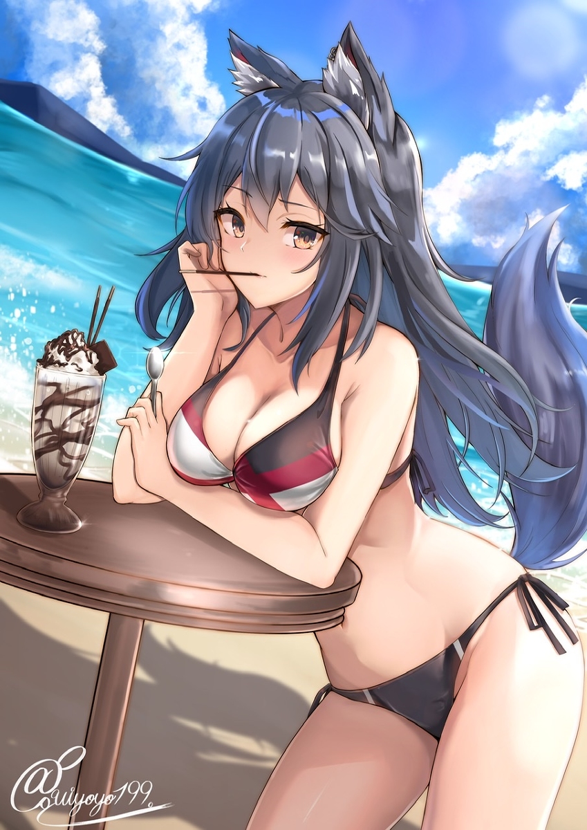 This is a pixiv picture whose title is 🍫🍨🥄.