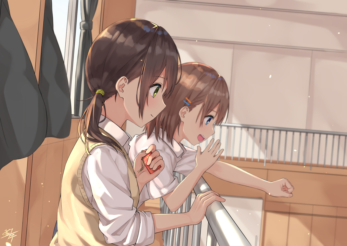 This is a pixiv picture whose title is がんばれ....