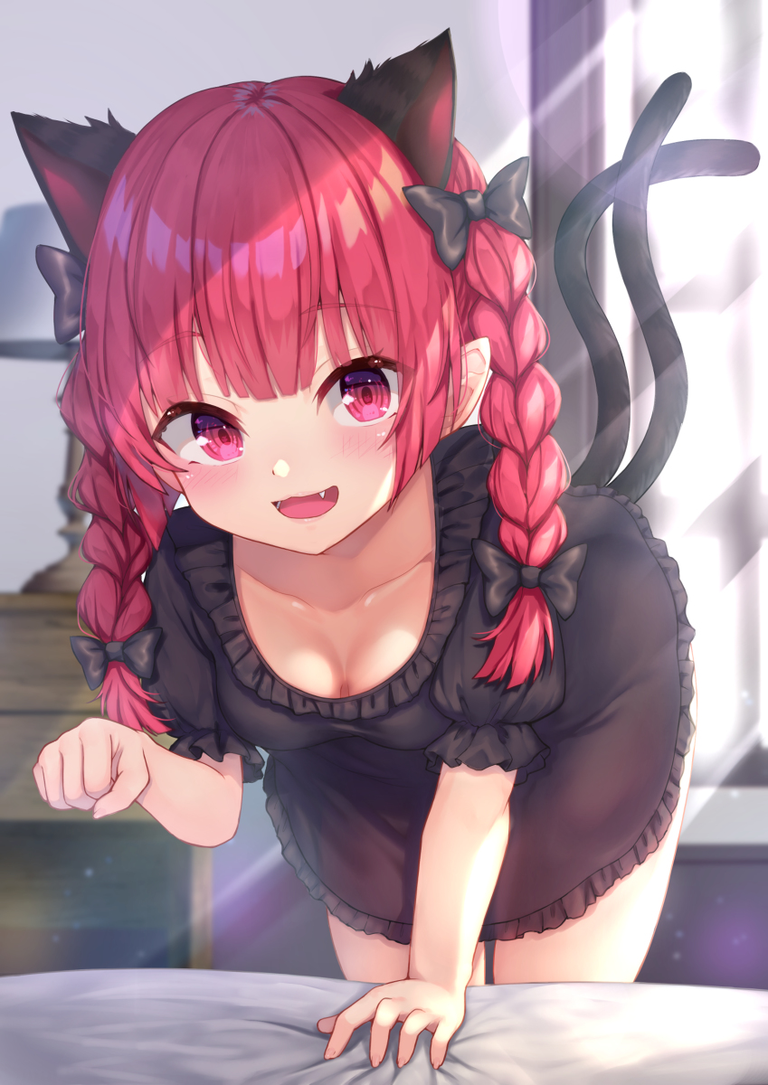 This is a pixiv picture whose title is 毎朝パジャマ姿で起こしてくれるお燐ちゃん.