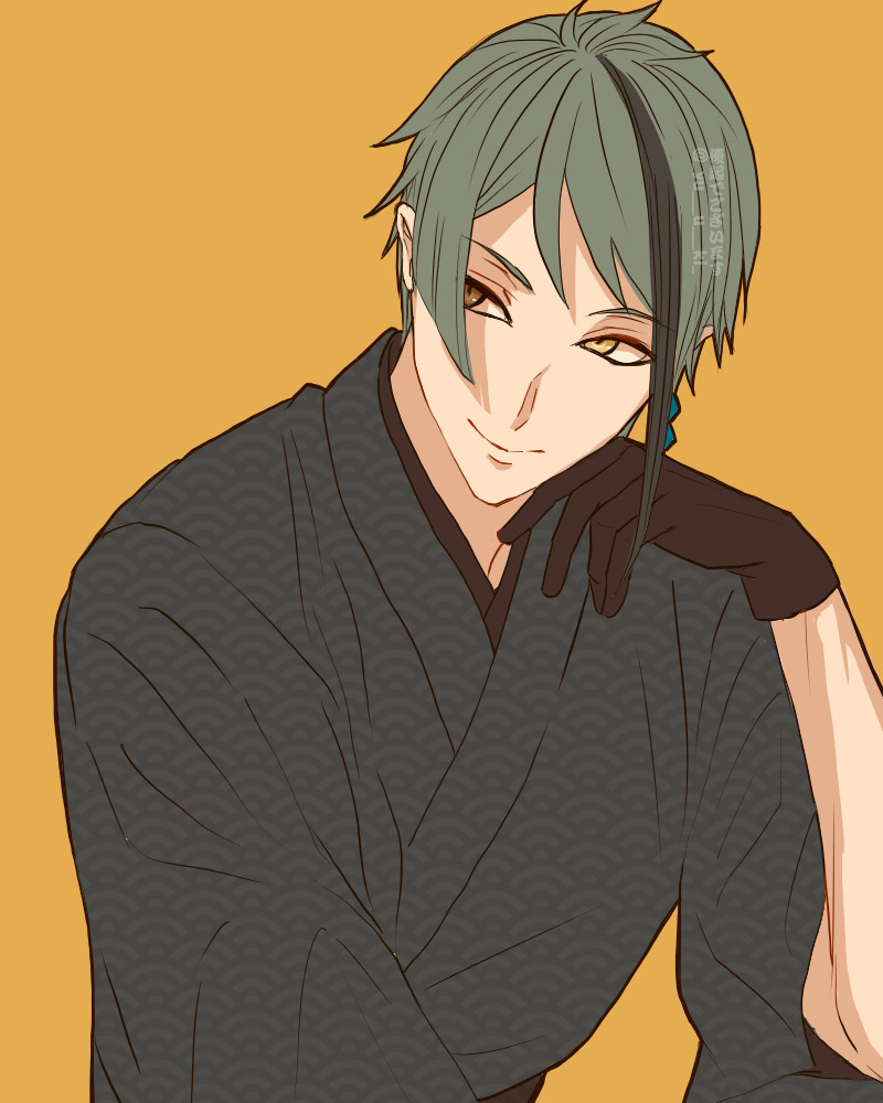 This is a pixiv picture whose title is ジェイドさんと和装.