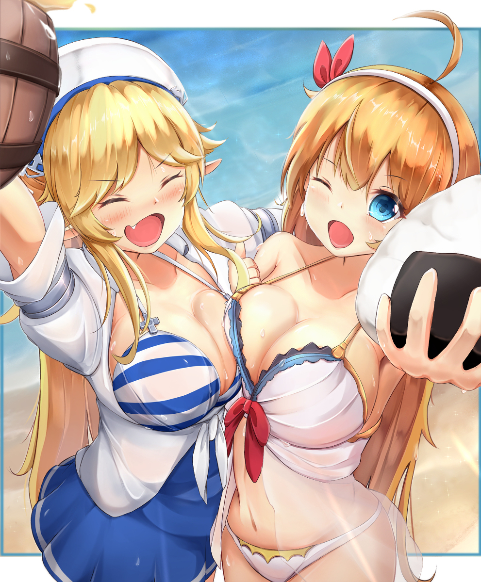 This is a pixiv picture whose title is 夏の同盟.