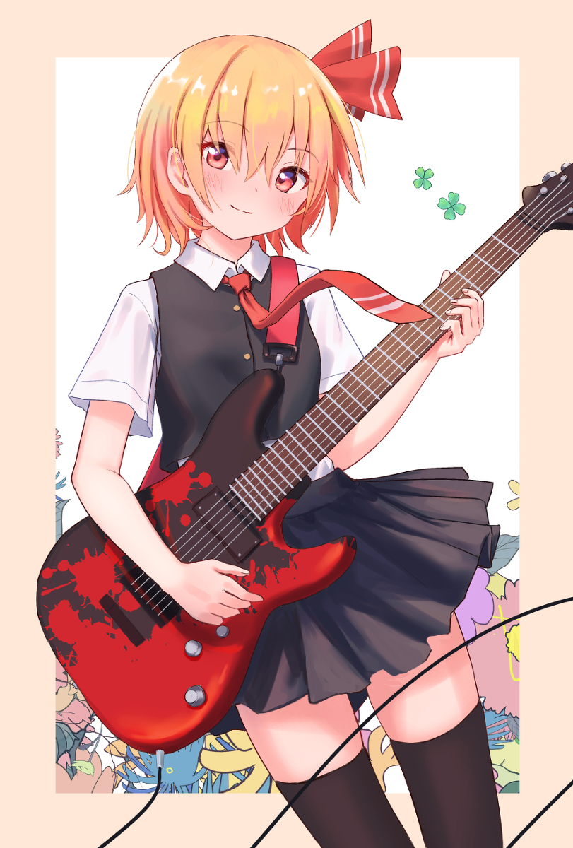 This is a pixiv picture whose title is guitar.