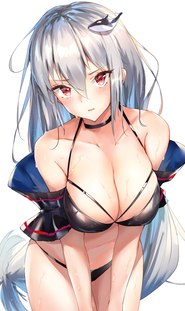 This is a pixiv picture whose title is 水着スカジ.