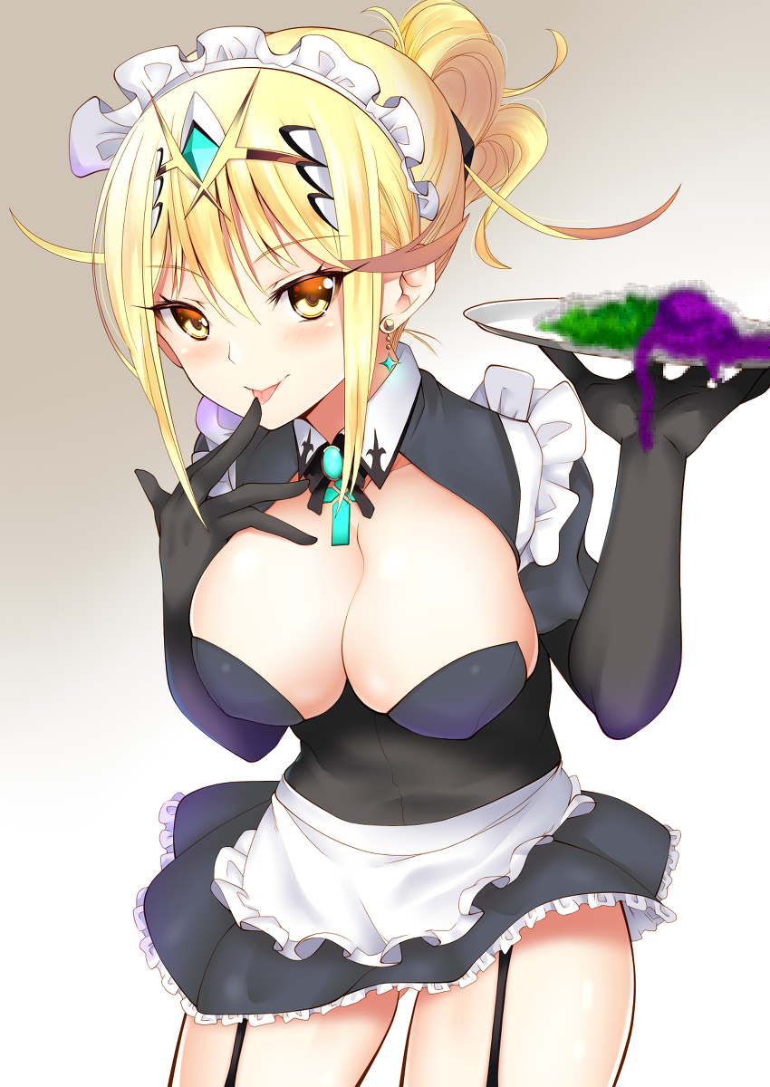 This is a pixiv picture whose title is メイドヒカリ.